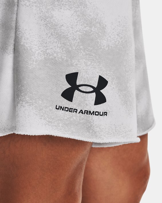 Men's UA Rival Terry 6" Shorts, White, pdpMainDesktop image number 3